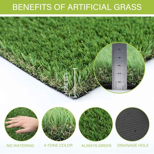 Artificial Grass for Dogs, Dog Pee Grass, Fake Grass for Dogs Potty Training, 4x6ft Extra Large Turf Grass, Reusable Puppy Wee Wee Pads, Dog Supplies, Indoor Outdoor - Image 4