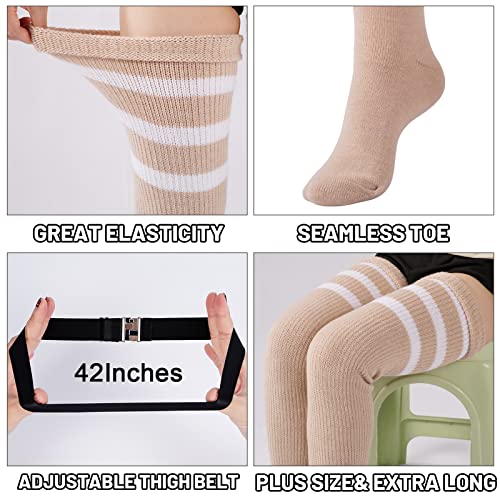 Image of Abodhu Plus Size Thigh High Socks for Thick Thighs Women- Extra Long Widened Extra Long Thick Knit