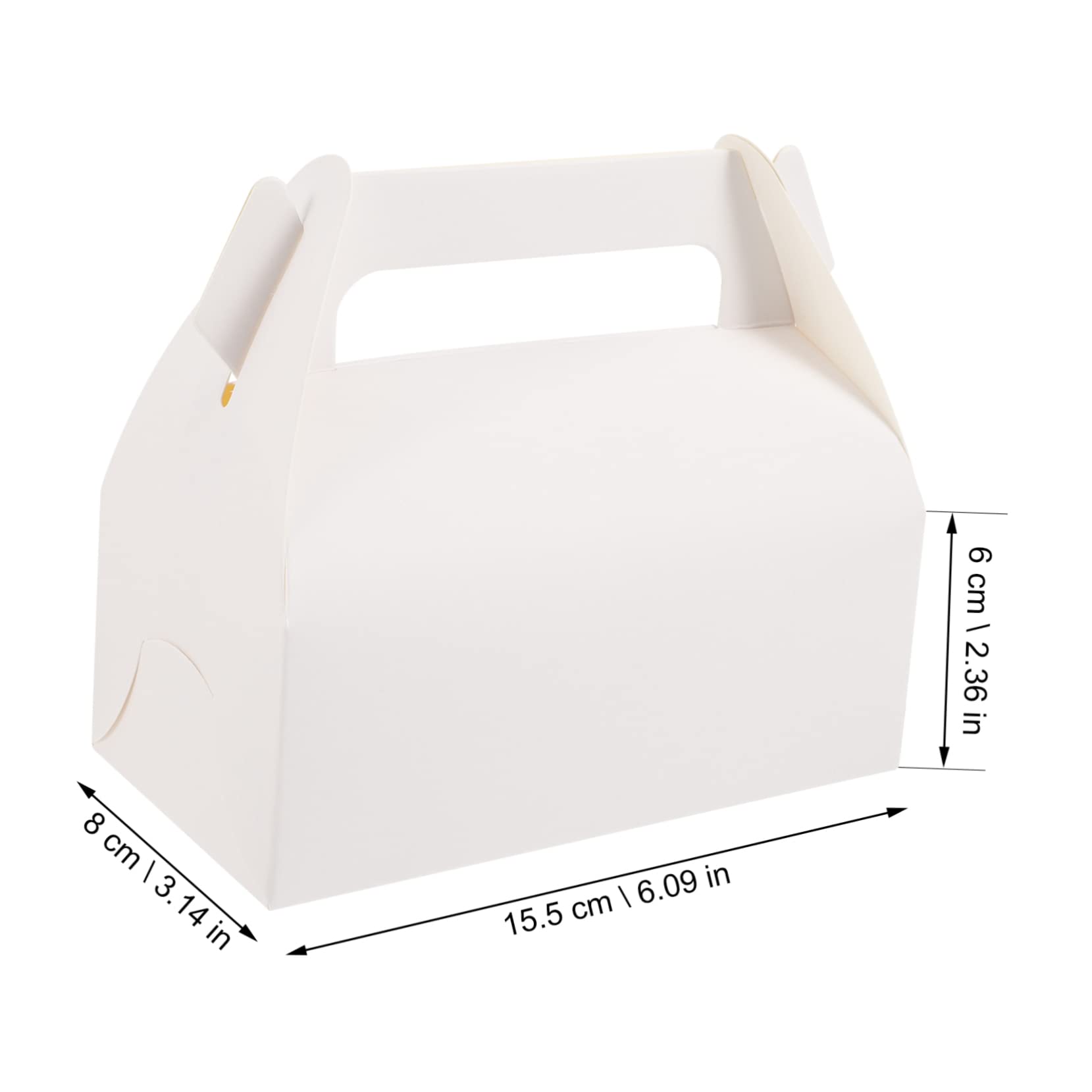 Caja de Cupcakes White de Papel, Lote de 50 Unidades para Repostería