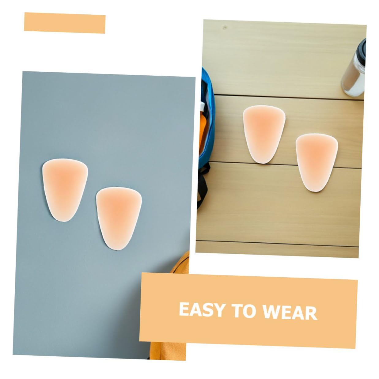 Ginocchiere in Silicone per Ginocchio 4 Pezzi Beige Assorbimento D'urto e Vestibilità Aderente per Skateboard e Piste di Pattinaggio All'aperto