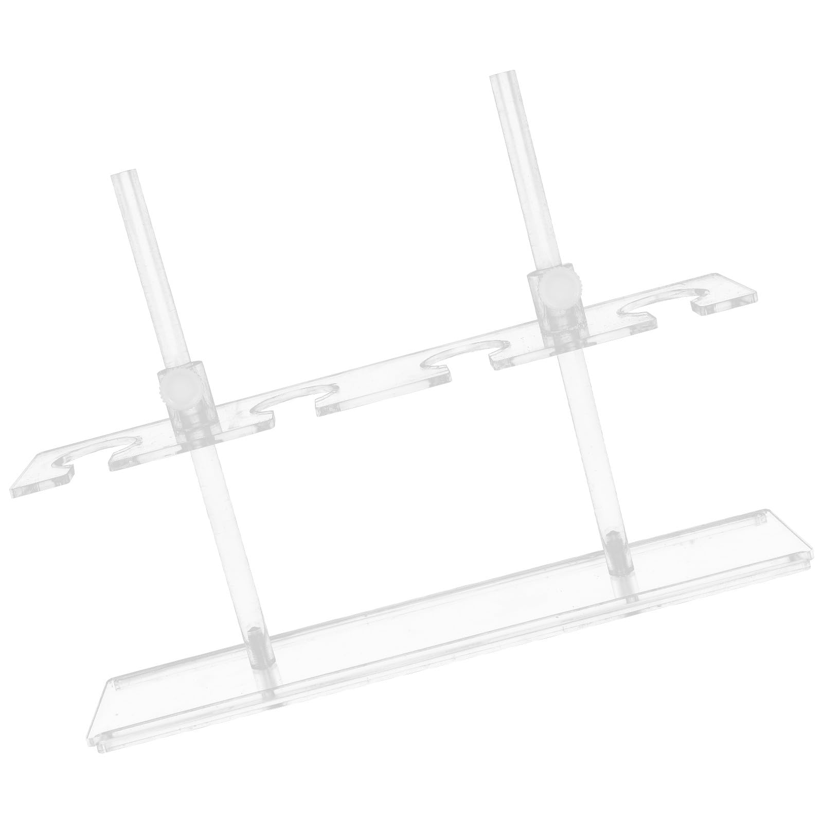 KOMBIUDA Acryl Trichterständer Labor 4 Fach Halter für Scheiteltrichter 250 ml Chemie Zubehör für Schullabor