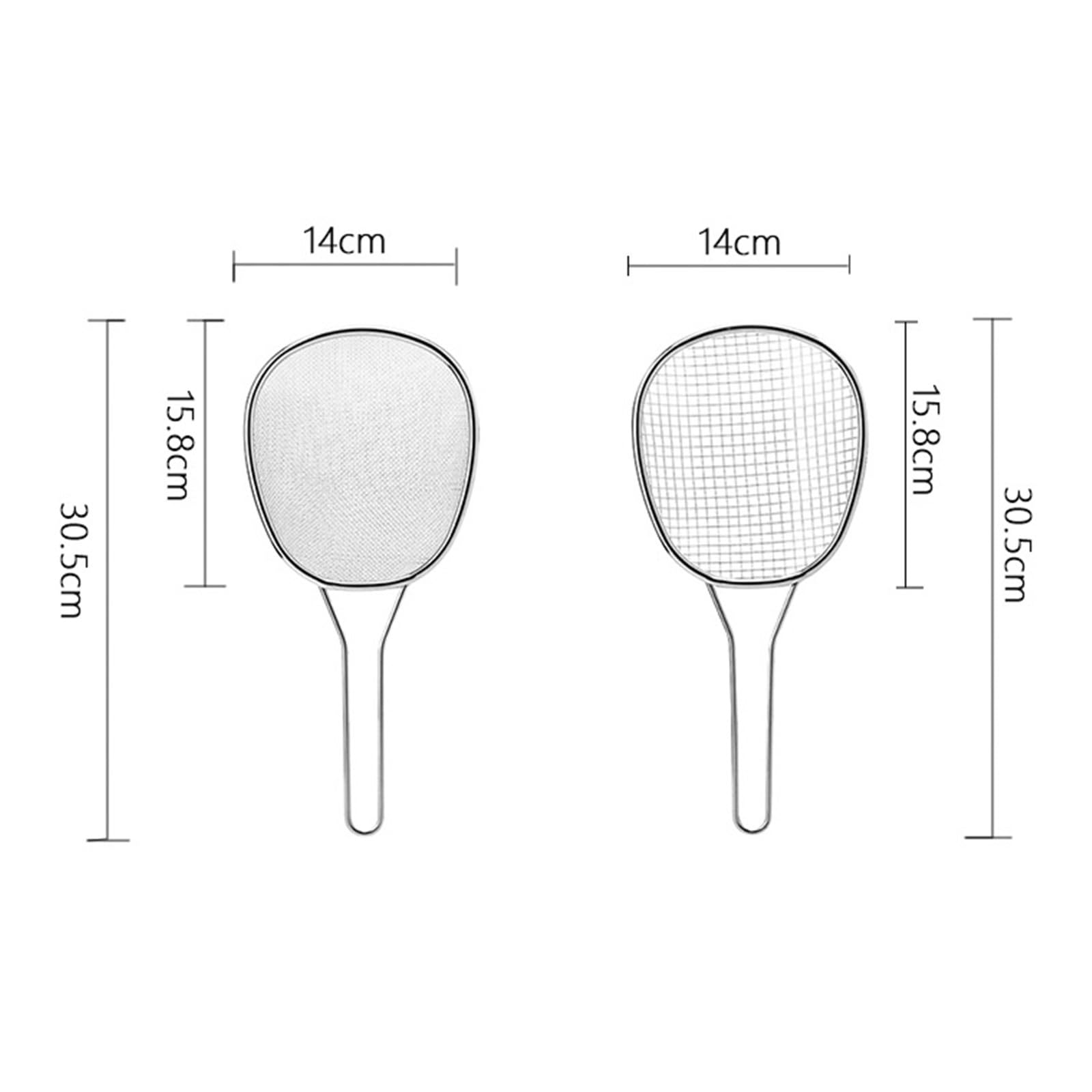 Sitko Skimmer Do Gotowania Sitko Ze Stali Nierdzewnej Z Uchwytem, ​​lejkiem Na Narzędzia Kuchenne łyżka cedzakowa(Coarse mesh type)