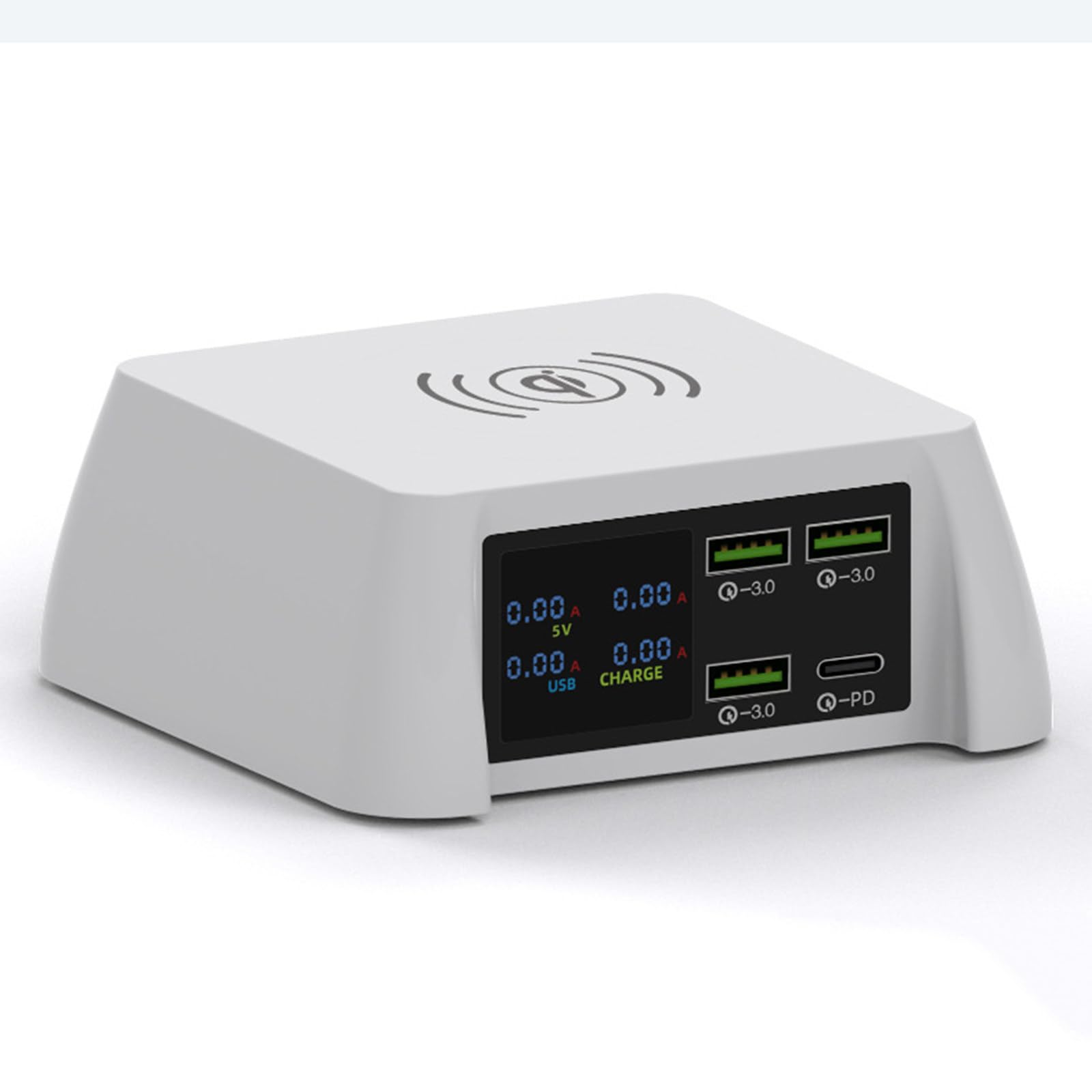 Caricatore USB multiporta, ricarica rapida da 100 W, caricabatterie intelligente wireless, adatto a una varietà di prodotti elettronici