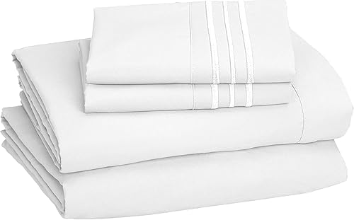 Miniatura 8 de las mejores, más suaves y acogedoras sábanas del mundo Juego de sábanas resistentes a las arrugas de 1800 hilos, algodón Egipcio de calidad, fundas