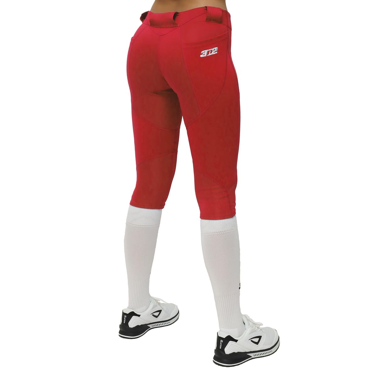 3N2 NuFit Pro 3/4-Softball-Höschen für Damen, Fastpitch Softball-Hose mit verstärkten Knien und Gleitzonen