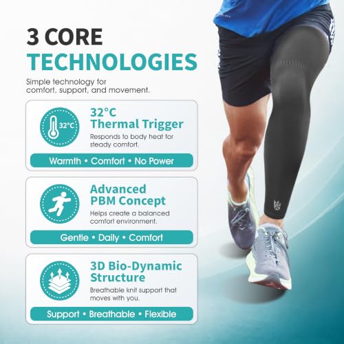 Image of Vital Salveo - Graphene Compression Full Leg Sleeve (1PC)