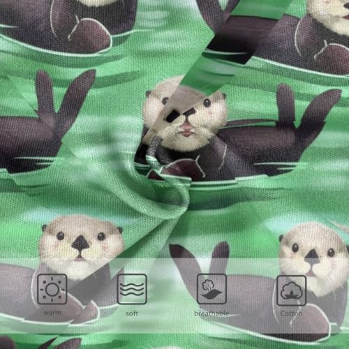 Colorful Girls Underwear Toddler 2t Cotton Girl Panties Cute Cute Otters Green Animal Briefs Kids Undies3