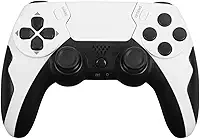 Controle para PS4, TV Smart Compatível com Game Pass, Conexão Sem Fio, Branco e Preto