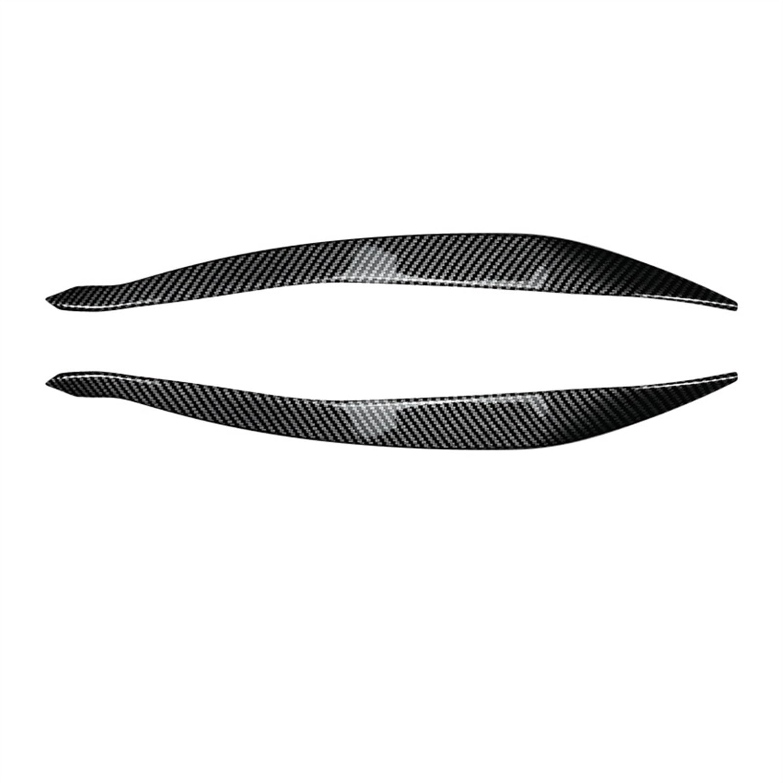 Car Headlight Eyelid Eyebrow Trim Cover Sticker for 5 Series LCI F10 F11 2015 2016 2017 Accessories(Carbon Fiber Look)
