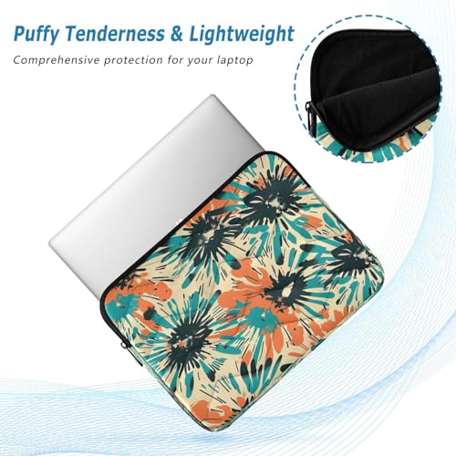 Funda para portátil 13-14 pulg. patrón floral impermeable miniatura 5