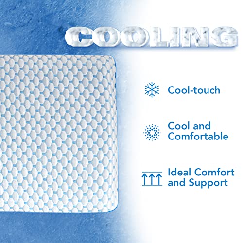 Iwacool Cooling Gel Flat Pillow For Stomach And Back Sleepers, Ultra Thin Pillow For Sleeping thumb #6