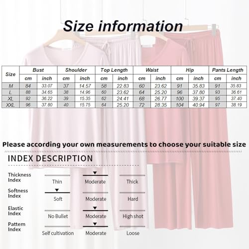 Conjunto de pantalones y tops para mujer de algodón casual de dos piezas suave 6