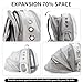 PETSWEET Cat Backpack Carrier, Back Expandable Pet Backpack with Bubble Window, Airline Approved Pet Travel Bag for Small/Medium Cats & Puppies, Hiking, Camping, Outdoor Use (Grey)