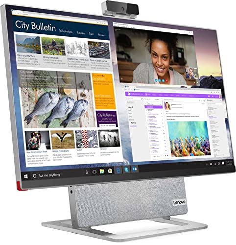 Image of Lenovo Yoga 7 AiO 27 Touch 2TB SSD 2TB HD 64GB RAM (AMD Ryzen 7 CPU w / 8 Cores and Max Boost 4.40GHz, 64 GB RAM, 2 TB SSD + 2 TB HD, 27 inch UHD Touchscreen, Win 11) Desktop All in One PC Computer 7i
