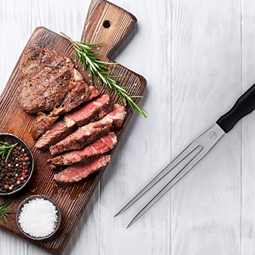 Messermeister Pro Series 7” Straight Carving Fork - German X50 Stainless Steel & NSF-Approved PolyFibre Handle - Rust Resistant & Easy to Maintain - Made in Portugal - Thumbnail 7