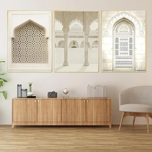 Peinture murale porte marocaine pour déco chambre moderne