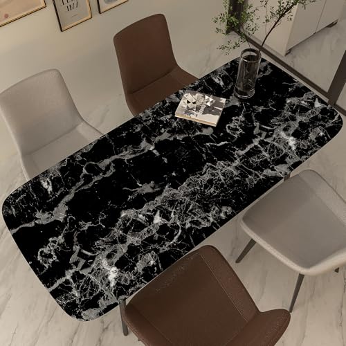 Papel de contacto impermeable textura gruesa autoadhesivo mármol negro 8