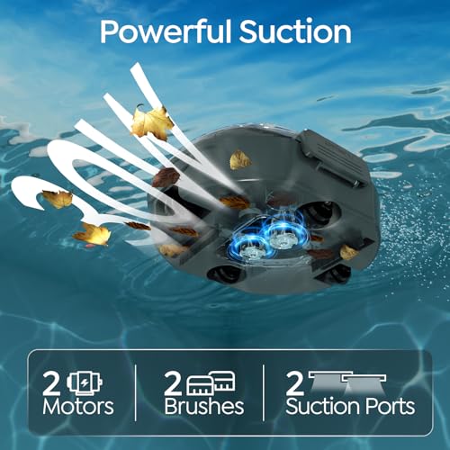 Image of [2026 New] TALOSBO S2 Robotic Pool Cleaner - Dual-Layer Filtration, 90-Min Runtime, Powerful Cordless Pool Vacuum for Above-Ground & Flat Pools, Efficient Debris Removal & Auto-Parking Design