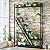 Tribesigns 70.9" Tall Indoor Plant Stand, 7-Tier Large Plant Shelf with 5 S-Hooks, Industrial Wood Flower Stand Display Rack for Indoor, Garden, Balcony, Living Room