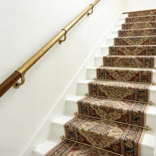 Barras de escalera para alfombras ajustables que solucionan resbalones 4