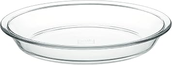 Iwaki BC209 Heat-resistant Glass Pie Plate, Outer Diameter 9.8 x Height 1.5 inches 25 x 3.8 cm, Large Size