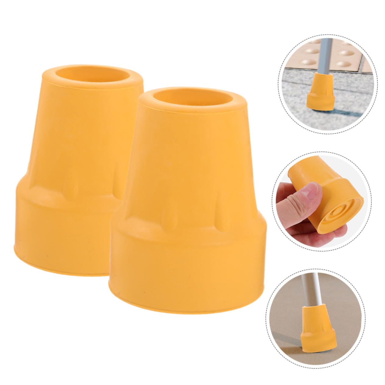 Healeved 10pièces Embouts Antidérapants Pour Cannes Accessoires De Remplacement Pour Bâtons De Marche Et Stabilité Pour Randonnée Et Trekking