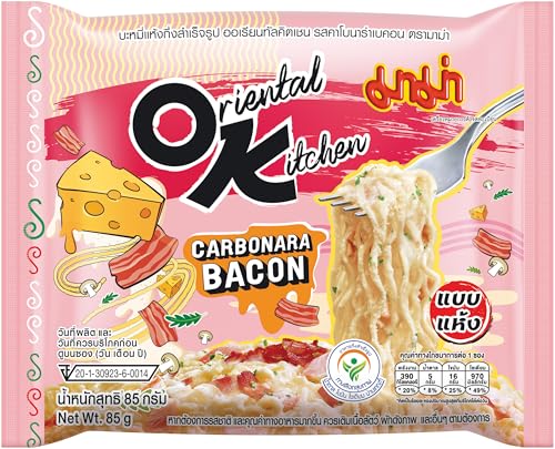 MAMA Fideos instantáneos, carbonara bacon, cocina oriental - 20 x 85 g