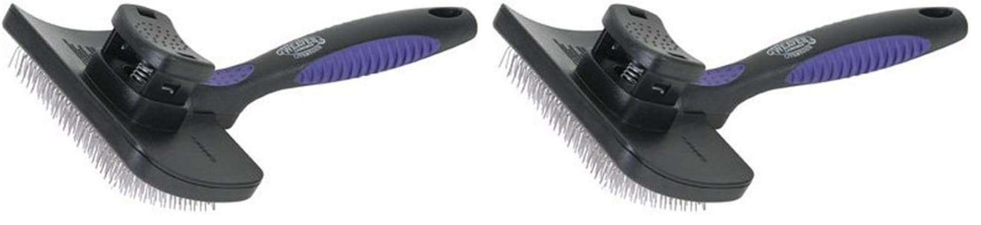Weaver Leather Hayvancılık Kendi Kendini Temizleyen Slicker Fırça, 69-6011 (2 paketi)