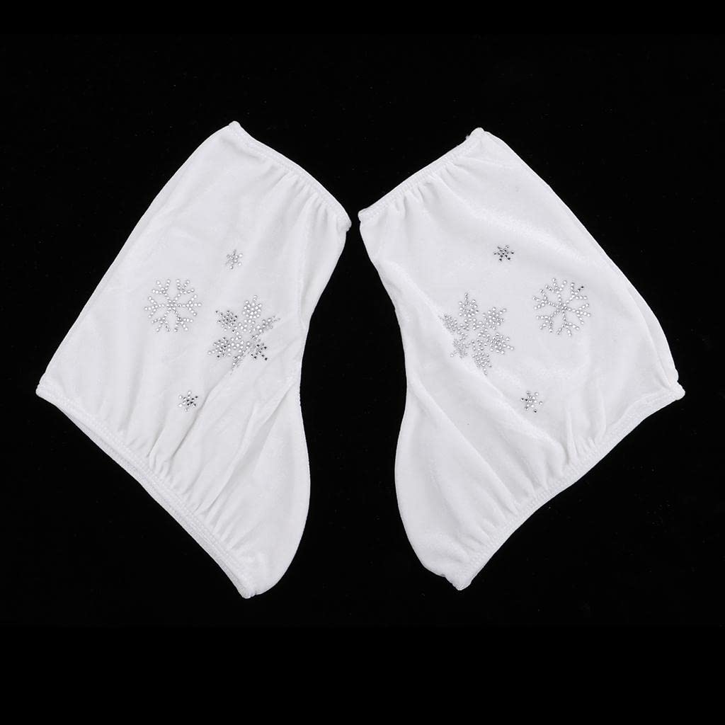 2pcs Ice Skate Boot Covers Protector for Figure Skating Velvet White-XL | Sporting Goods | Winter Sports | Ice Skating | Other Ice Skating-picture-12