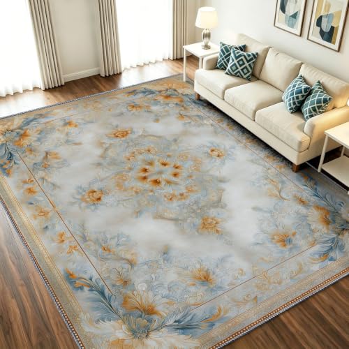 Alfombra lavable de 90x150 cm gris vintage de pelo corto para puerta y cocina 2