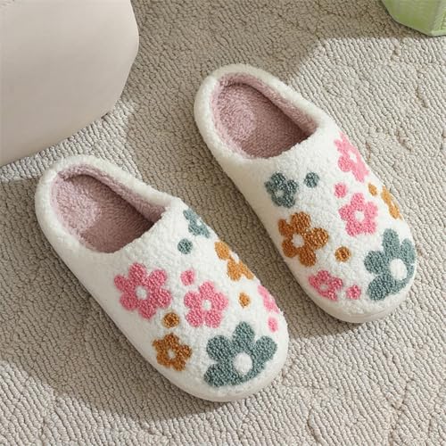 Image of Women's Men's Strawberry Slippers Cute Fruit Home Slippers Winter Fuzzy Memory Foam Fluffy Warm House Shoes