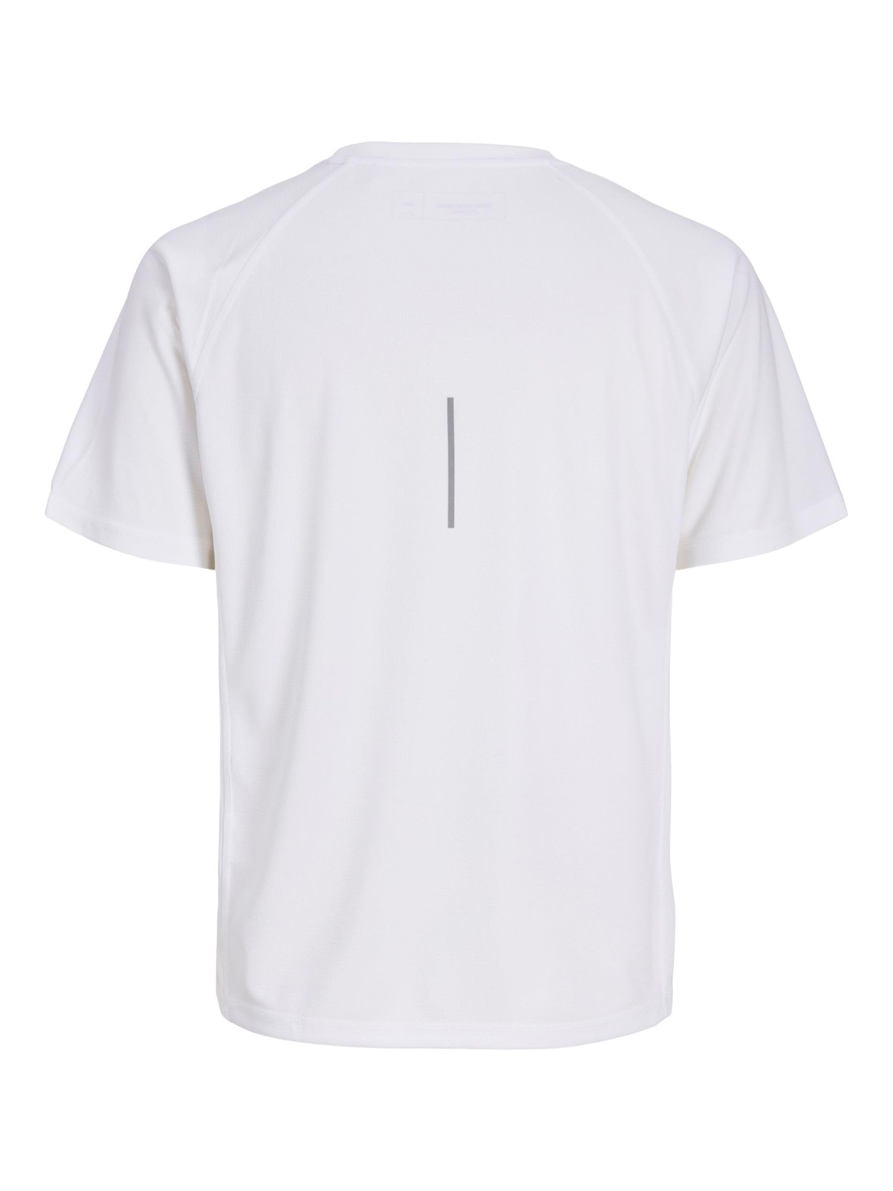 JACK & JONES Koszulka męska Jcocnz Noos, Bright White, M