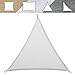 casa pura Sonnensegel für Garten, Terrasse & Balkon - wetterbeständig, UV-stabilisiert & atmungsaktiv - Sonnenschutz - Farbe Weiß, dreieckig 3x3x3m