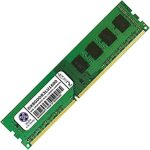 XUM 8GB (1x8GB) DDR3L 1600MHz PC3-12800 Non-ECC Unbuffered 1.35V CL11 240 Pin DIMM Desktop Computer PC Memory RAM