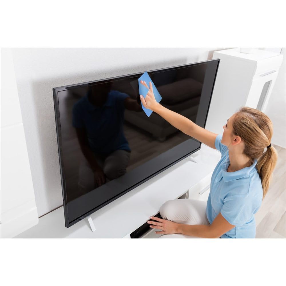 Hama Detergente per schermo, schiuma e panno per la pulizia, 400 ml (detergente per schermo per TV, telefono cellulare, tablet, monitor, LED, OLED, plastica, vetro, metallo, rimuove impronte digitali,
