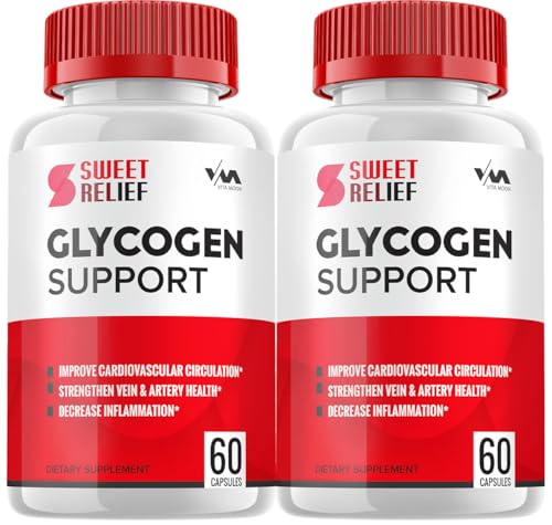 (2 Pack) SweetRelief Glycogen – Sweet Relief Capsule Cleaner, SweetRelief Pills, Advanced Formula for Overall Wellness, Sweet Relief Glycogen Reviews, 120 Capsules