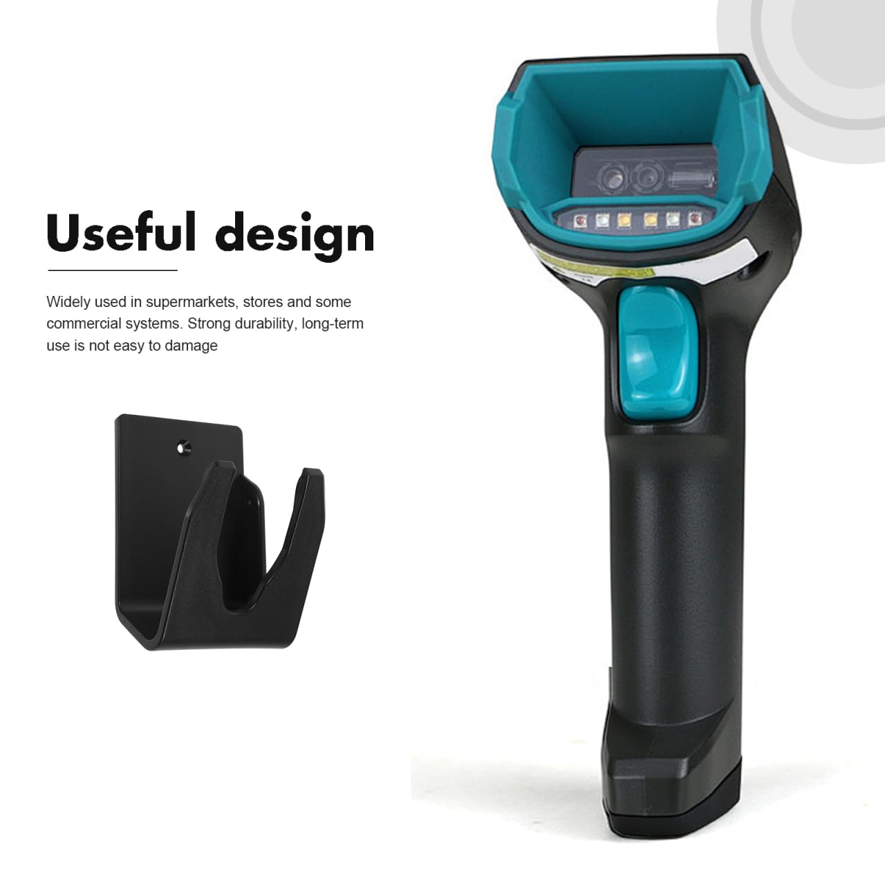 Barcode Scanner Halterung für Handscanner mit Stabilem Standfuß Langlebiger Kunststoffhalter für Supermarkt Einzelhandel und Lager Praktischer Tischhalter für Schnelles Scannen