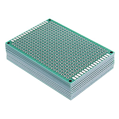30pcs 50x70mm FR-4 2.54mm Placa de Circuito Impreso PCB de Prototipo de Doble Cara