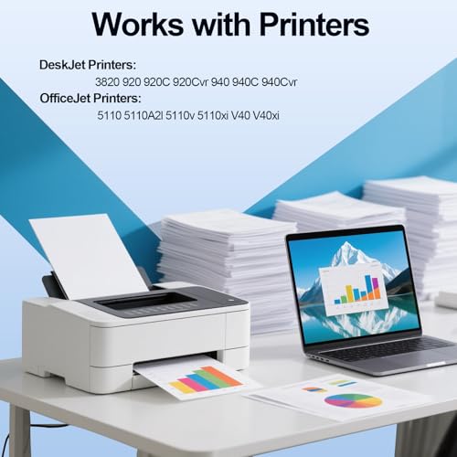 Image of 15XL 78XL 15 78 High Yield Ink Cartridge Use for Deskjet 920 940 3820 PSC 720 750 Officejet V30 V40 Printers (1 Black 1 Tri-Color)