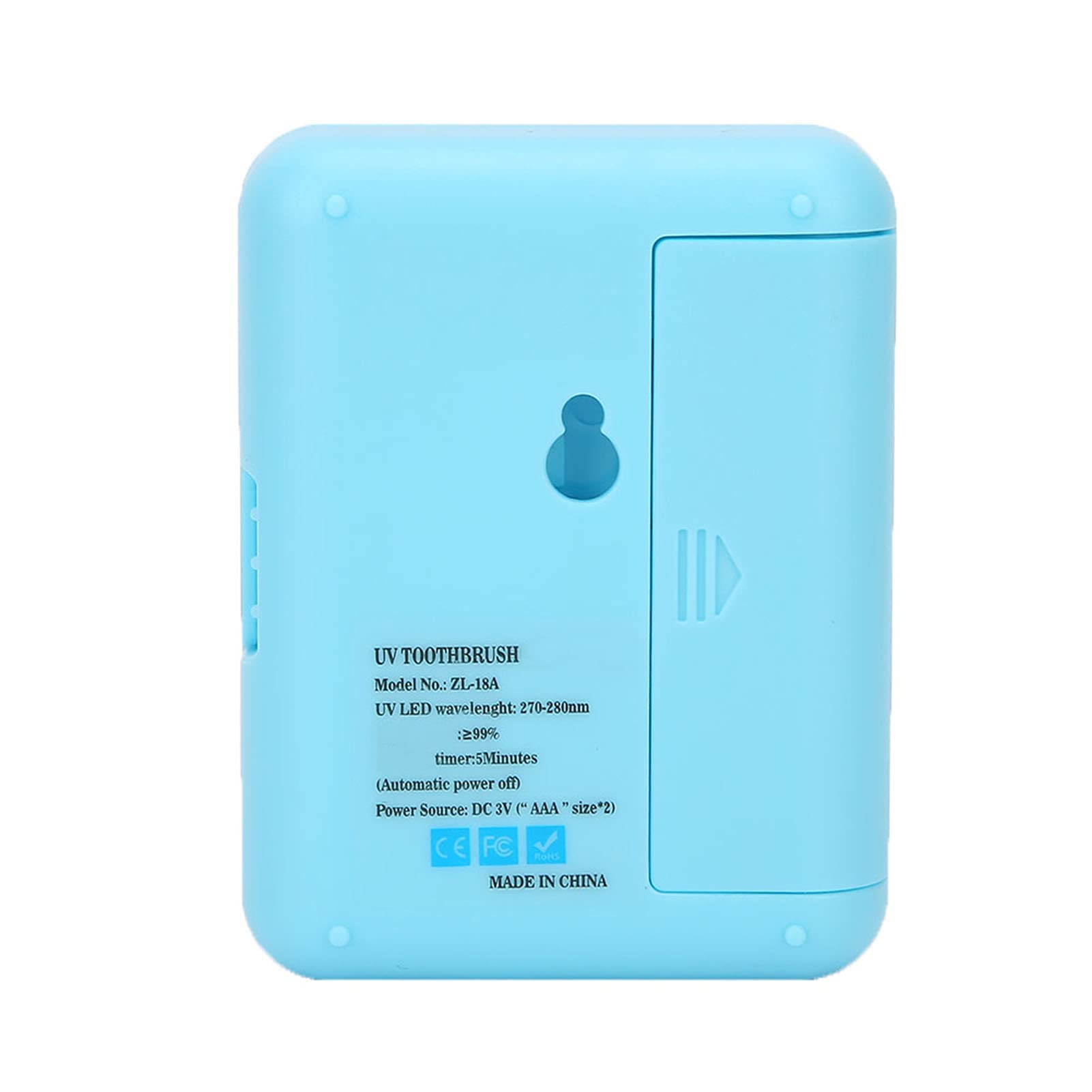 Désinfectant pour brosse à dents, support de brosse à dents, stérilisateur de tête de dentifrice, désinfectant, distributeur de brosse à dents UV pour support de brosse à dents [Bleu]