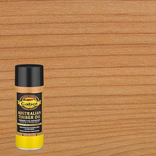 Image of Cabot Australian Timber Oil Wood Stain and Protector, Natural, 12 oz Aerosol Can
