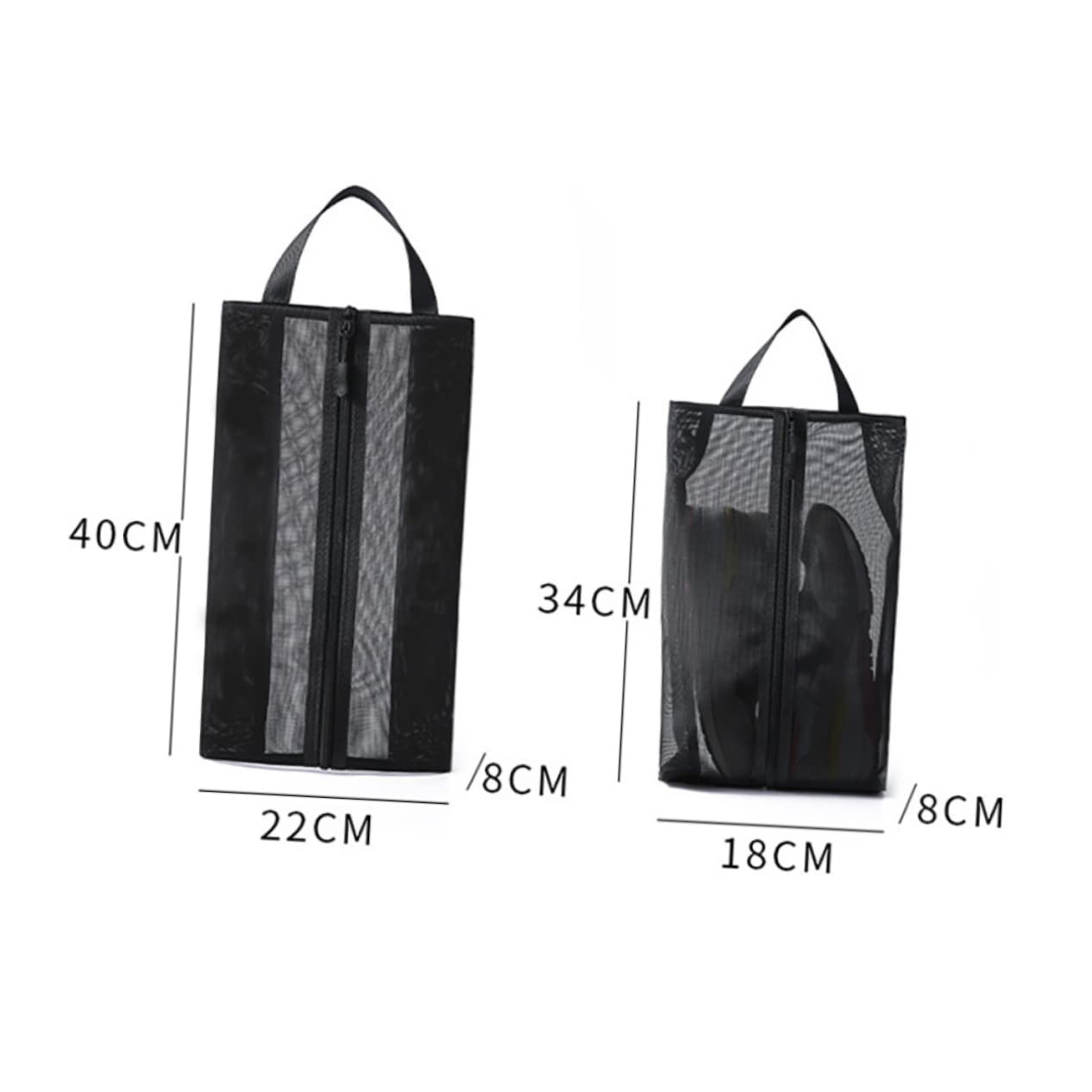 6pezzi Borse Scarpe Portatili Rete Traspirante Organizer Per Calzature Da Viaggio Per Separare Scarpe e Vestiti Valigia Accessori Per Viaggi Uomini e Donne