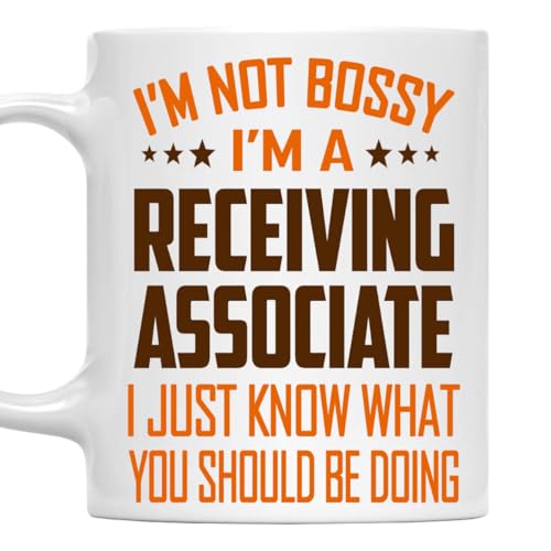 MONIZILUCKY I'm Not Bossy, I'm a Receiving Associate Mug 11Oz