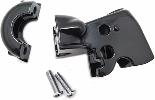 Miniatura 6 de HTTMT MT436-BK Soporte de embrague negro para palanca de embrague compatible con Harley Dyna Super Glide FXD Softail Deluxe FLSTN Night Train FXSTB