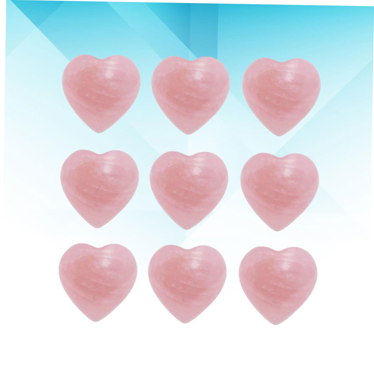 LALAFINA 20 Stk Hochzeitsdekoration Hochzeitsdeko Liebe Meditations-Edelsteine Wohnkultur Liebesschmuck für zu Hause Ornamente liebevolles Herz Haushalt Zubehör Kristall schmücken Rosa