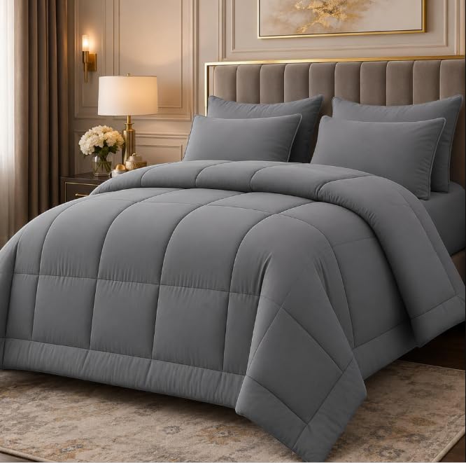 Grace King Size Duvet 10.5 Tog - Hypoallergenic Coverless Duvet King Size - Thick & Cosy Quilt for Summer Autumn & Winter - King Bedding Anti Bacterial Machine Washable