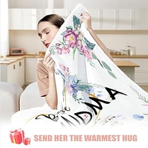 Mothers day grandma gifts gift for grandma wearable blanket great grandma hoodie blanket from grandkids thoughtful grandma hooded blanket 47×72 in for birthday grandparents day christmas  urban country home decor