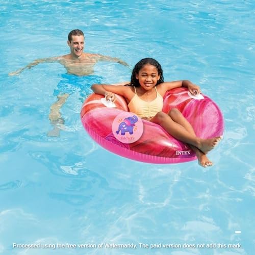 Image of Swimming Training Rings for Kids 9+ & Adult | Inflatable Round Swim Tube | Lightweight Circle Pool Float for Lake, Beach | Water Safety Lounge | Floaters for Girls,Boys- Pack of 1
