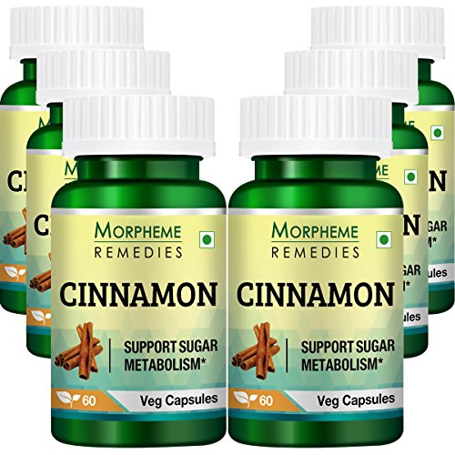 Image of Morpheme Cinnamon 500mg Extract 60 Veg Caps - 6 Bottles