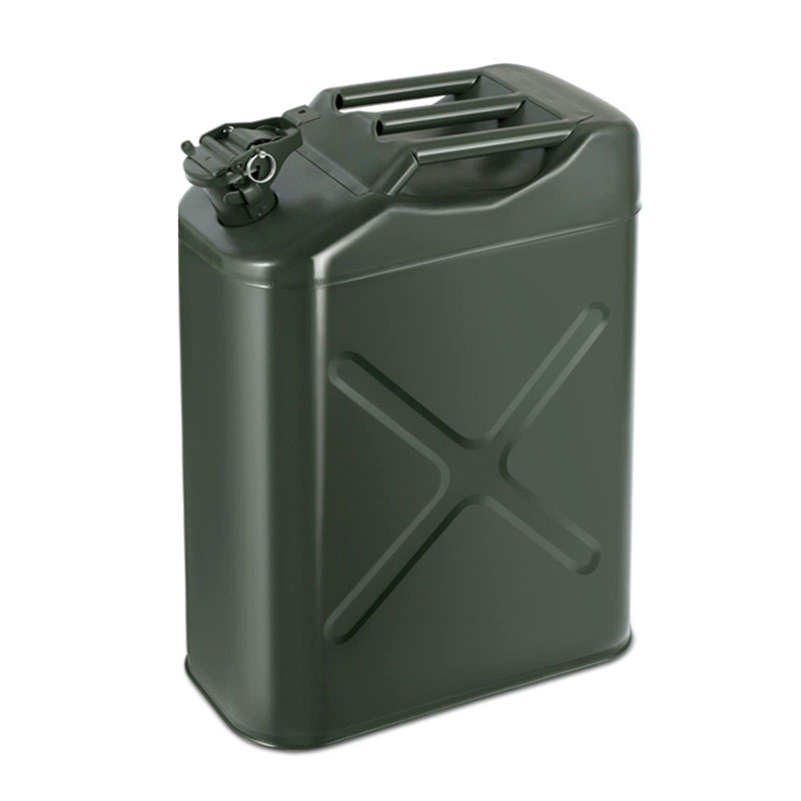 Benzinkanister Metallgas kann Armee grüne Brennstoffdose, Standardkaltplatte Tankdieseldose - Benzineimer, Eisen 0,8 mm (5L, 10L, 20L)